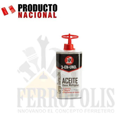 ACEITE LUBRICANTE GRANDE 90 ML "3 EN 1"