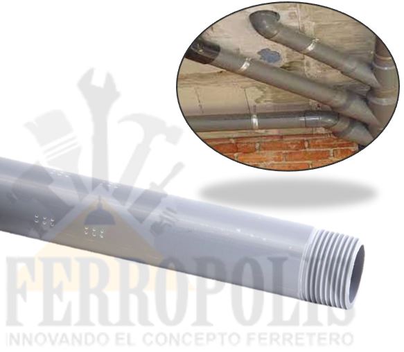 TUBO AGUA 1" C/ROSCA ( X METRO) "AMERICAN PLAST"