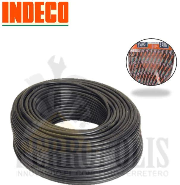 CABLE ELECTRICO #8 x 7 hilos TW80 "INDECO"  original (mt)