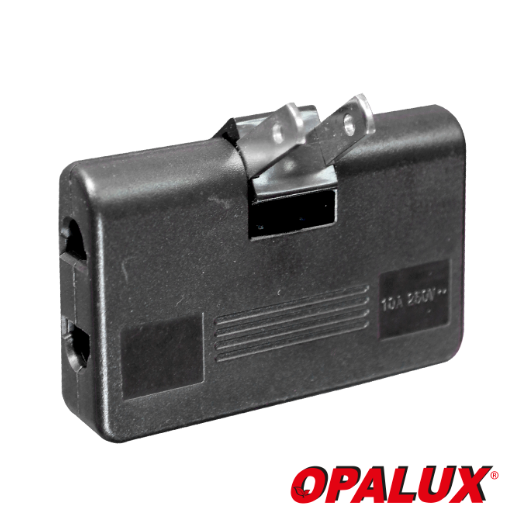 Adaptador x2 Unid Enchufe Plano Múltiples Opalux AP-6048 - Promart