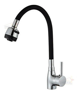 CAÑO COCINA CORRUGADO MESA BRONCE NEGRO "APACHE"