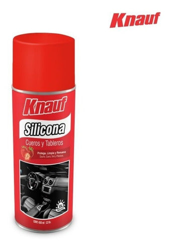 SILICONA CUERO Y TABLERO SPRAY FRESA 450ML "KNAUF"
