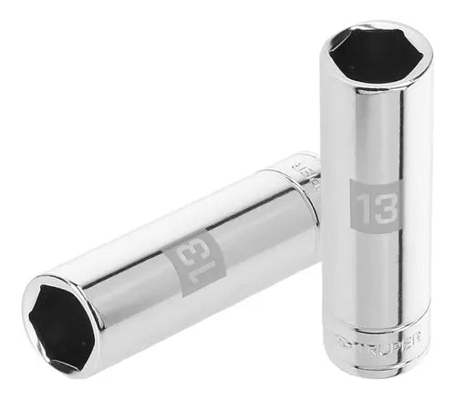 DADO TUBULAR HEXAGONAL 3/8"x 13MM "TRUPER"