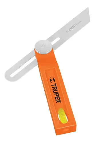 ESCUADRA FALSA 8" ACERO INOXIDABLE , MANGO ABS "TRUPER"
