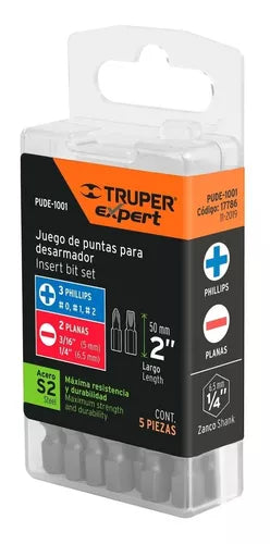 PUNTILLAS S2 x 2" CRUZ O PLANA   "TRUPER"
