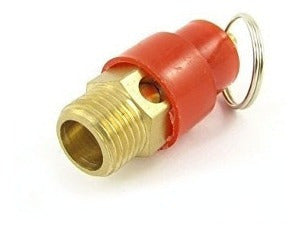 VALVULA DE SEGURIDAD BRONCE  1/4" COMPRESOR  AIRE