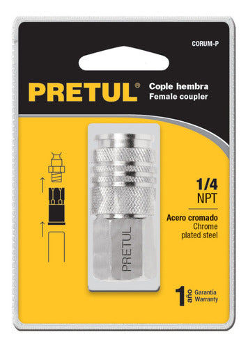 ACOPLE RAPIDO 1/4"NPT  HEMBRA "PRETUL"