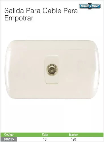 TOMA CABLE COAXIAL  "HOME LIGHT"