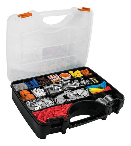 Organizador reforzado de Plastico 17", 17 Compartimientos, Largo 17", Ancho 12 1/2", Alto 3 1/2" TRUPER