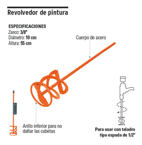 BATIDORA  PINTURA 1/2" "TRUPER"