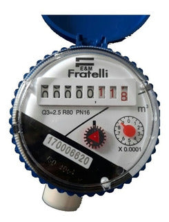 MEDIDOR AGUA 3/4" X 1/2"  "FRATELLI"