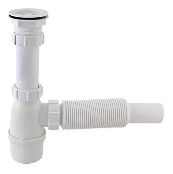 TRAMPA BOTELLA CORRUGADA  PVC 1 1/2" "YARDEN"