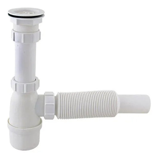 TRAMPA BOTELLA CORRUGADA  PVC 1 1/2" "YARDEN"