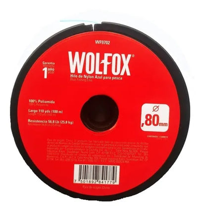 HILO PESCAR NYLON AZUL #80 "WOLFOX"