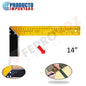 ESCUADRA ALUMINIO 14" AMARILLO