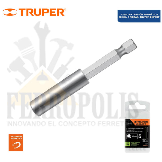 ADAPTADOR  PUNTILLA MAGNETICO 60 MM EXPERT (1 PCS) "TRUPER"