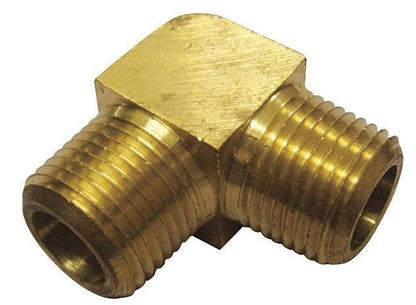 CODO BRONCE 1/8" MACHO x 1/8" MACHO "COMERCIAL"