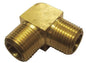 CODO BRONCE 1/8" MACHO x 1/8" MACHO "COMERCIAL"