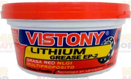 GRASA MULTIPROPOSITO ROJO 210GR "VISTONY"