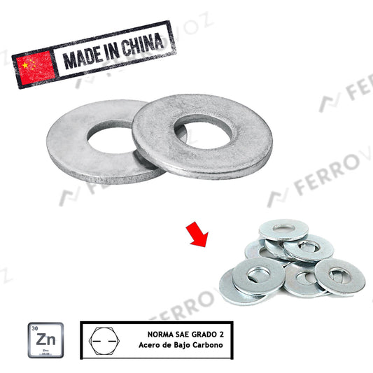 HUACHA PLANA 1/4" ( UNIDAD )