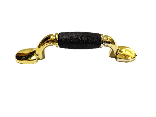 TIRADOR PLASTICO DORADO NEGRO inc. tornillo