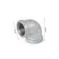 CODO GALVANIZADO 1/2" X 90  "COMERCIAL"