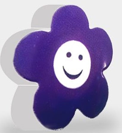 TIRADOR REDONDO FLOR "MORADO" INC. TORNILLOS