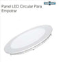PANEL LED VISIBLE REDONDO 6 W  EMPOTRAR "IMPORTADO"