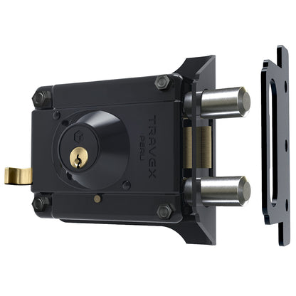 CERRADURA BLINDADA 980N "TRAVEX" NEGRA