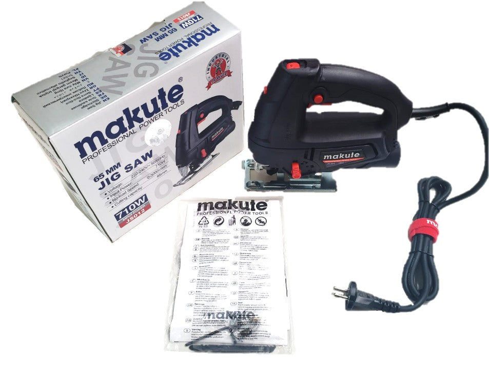 SIERRA CALADORA 710W LASER ACOPLE RAPIDO CORTE MADERA METAL MAKUTE