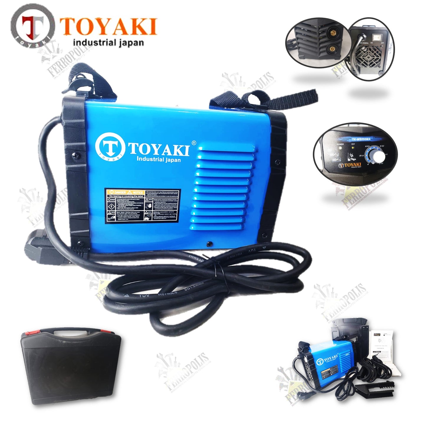 MAQUINA SOLDAR INVERSORA 250A MALETA " TOYAKI JAPAN"
