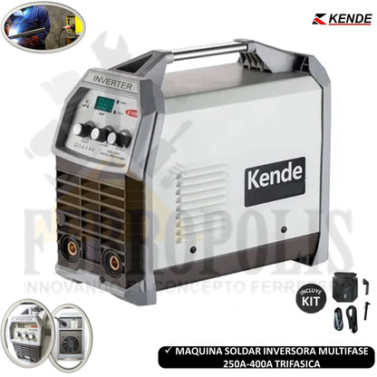 MAQUINA SOLDAR INVERSORA MULTIFASE 250A-400A TRIFASICA 380V  MONOFASICA 240V