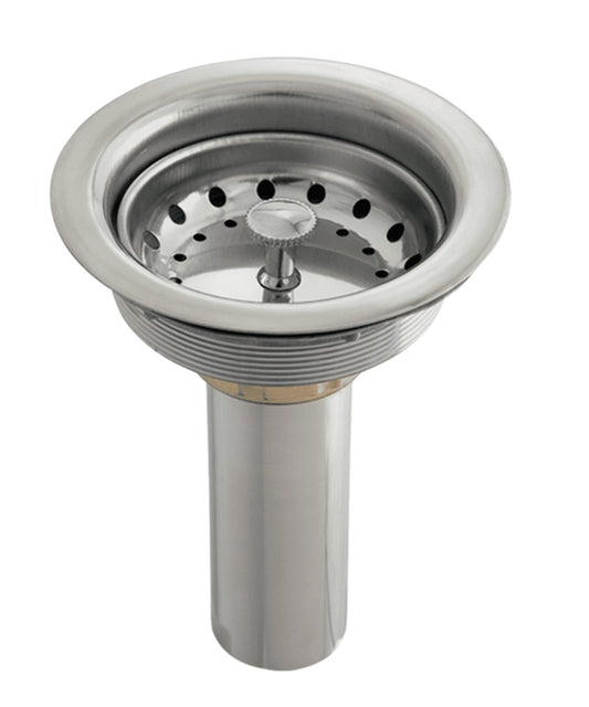 DESAGUE CANASTILLA ACERO 4" C/COLETA CROMADO "RUBINETTO"