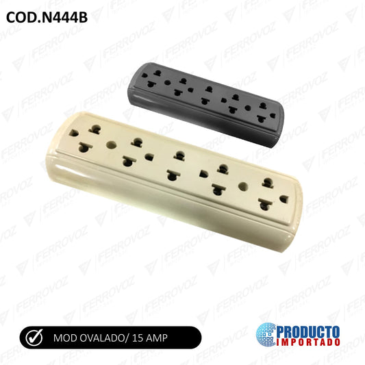 TOMACORRIENTE 5 SAL. TIERRA OVAL VISIBLE OMEGA