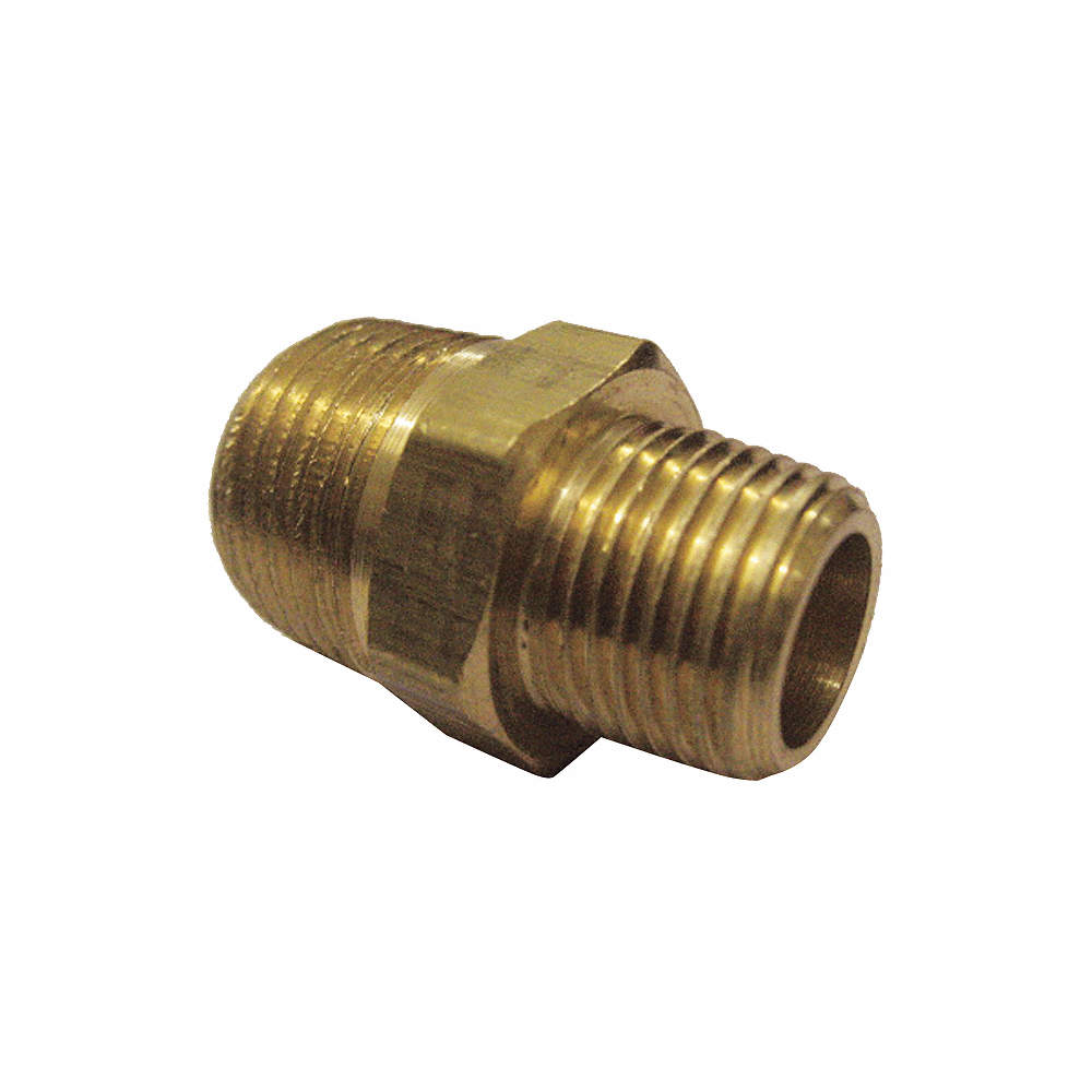 NIPLE BRONCE 3/8" MACHO X 1/4" MACHO