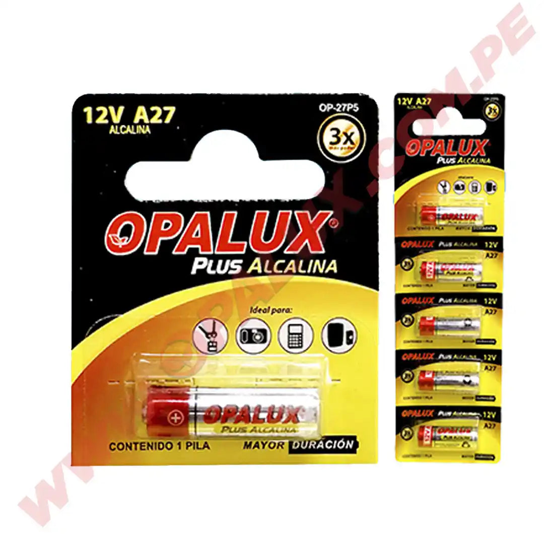 PILA A27 12 V "OPALUX" (X UNIDAD)