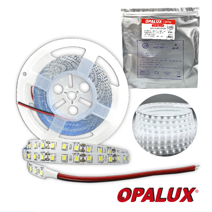 CINTA LED 7000K LED2835 "OPALUX" LUZ BLANCA 5M