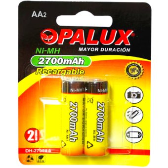 PILA RECARGABLE AA 2700MAH "OPALUX"