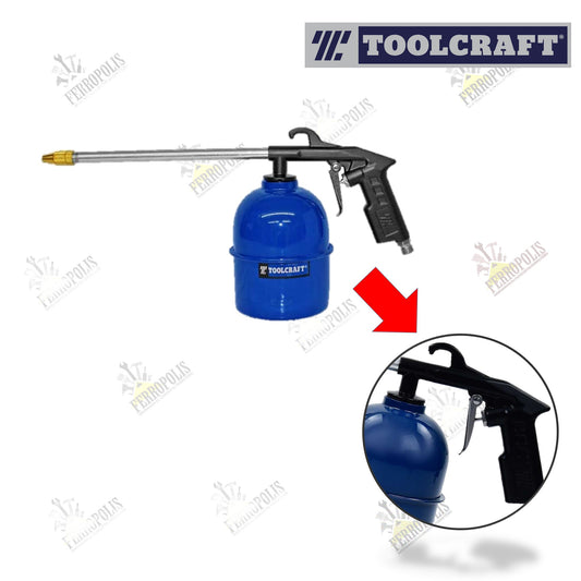 PISTOLA LIMPIEZA MOTORES CON VASO 80 PSI