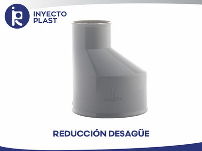 REDUCCION DESAGUE EXCENTRICA  4" A 2" "INYECTOPLAST"