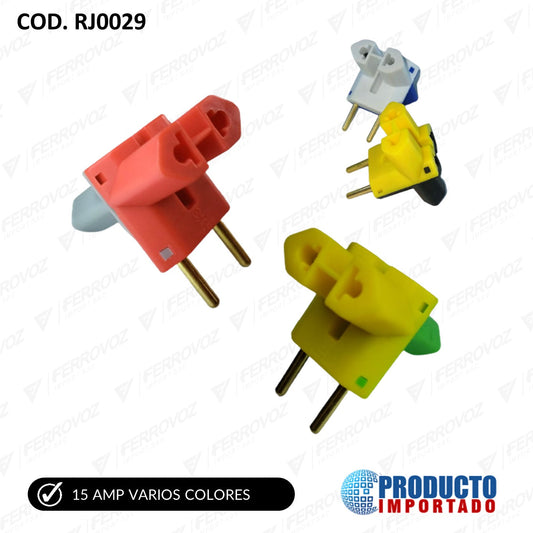 ENCHUFE CRUCETA REDONDO "COMERCIAL"