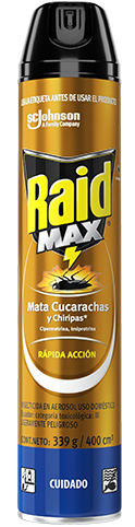 INSECTICIDA SPRAY CUCARACHA "303gr" RAID MAX