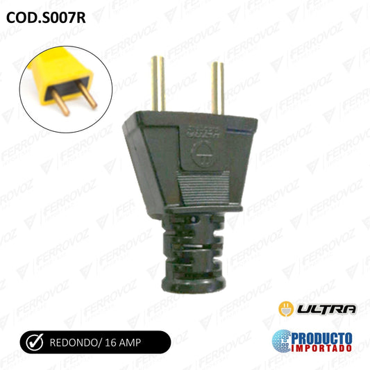 ENCHUFE TIPO VISION REDONDO "IMPORTADO"