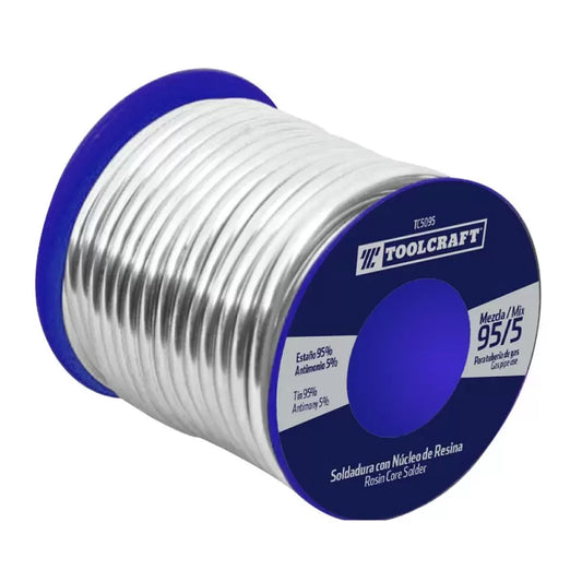 SOLDADURA NUCLEO RESINA 95/5 "TOOLCRAFT" (cm)