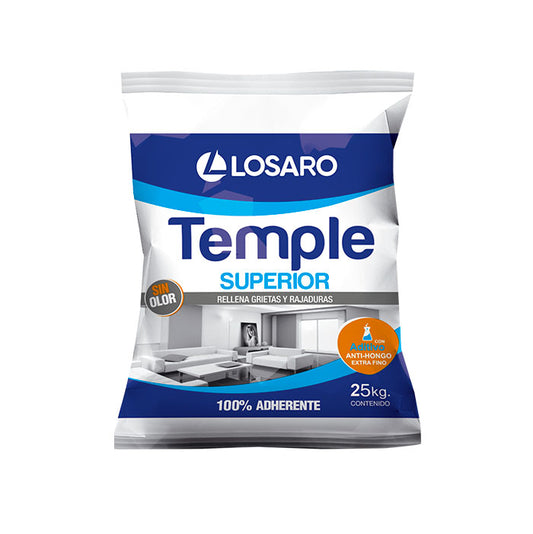 TEMPLE BLANCO 25KG CLASICO "LOSARO"