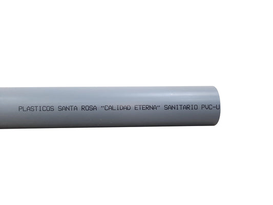 TUBO DESAGUE 4" ( X METRO ) "SANTA ROSA"