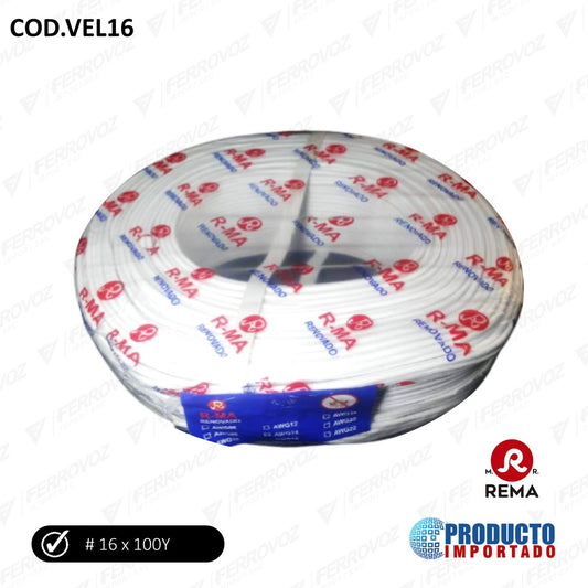 CABLE MELLIZO #16 IMPORTADO ( x metro)