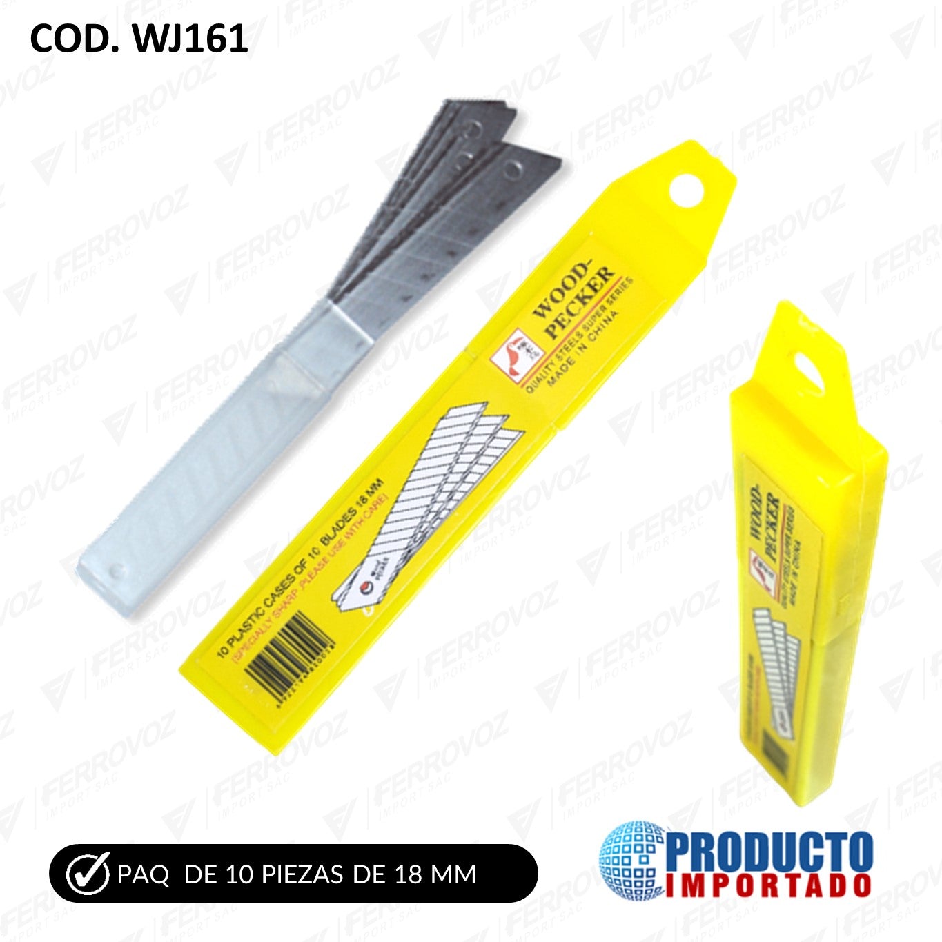 REPUESTO CUTTER 10PCS X 18MM