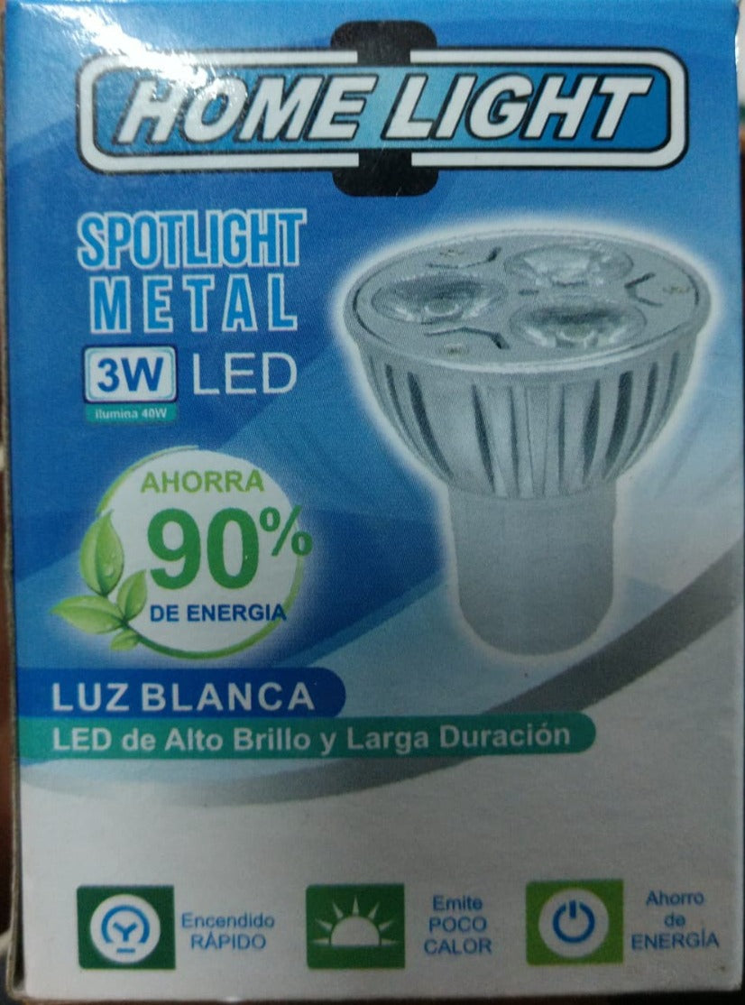 FOCO DICROICO REPUESTO 3WATT "HOME LIGHT"