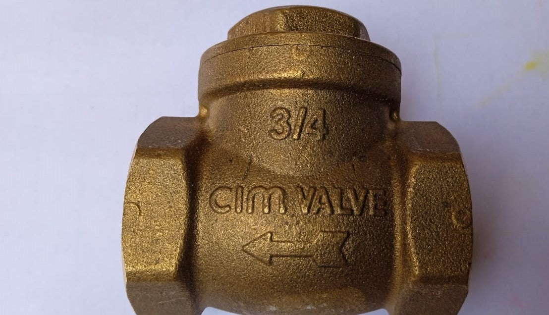 LLAVE CHECK BRONCE  3/4" "CIM VALVE"